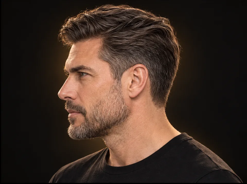 Senior — De perfil